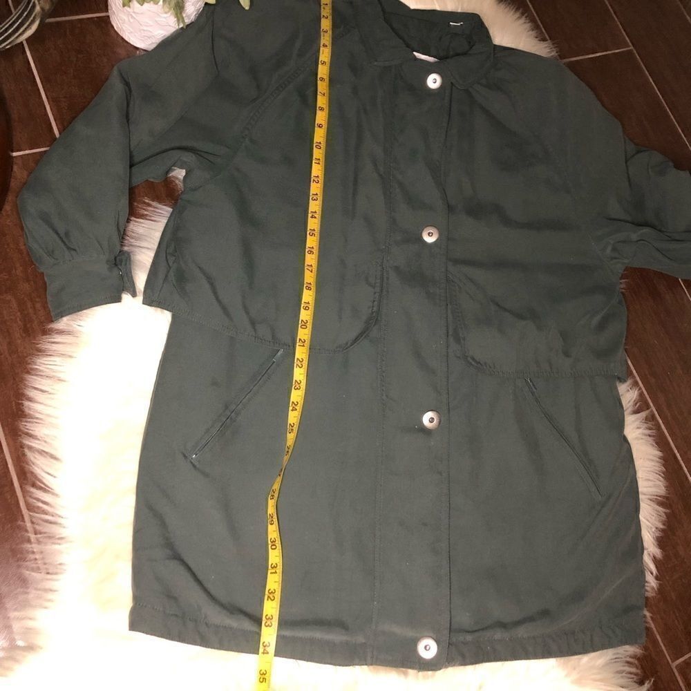 London Fog olive microfiber jacket sz medium - Picture 10 of 10